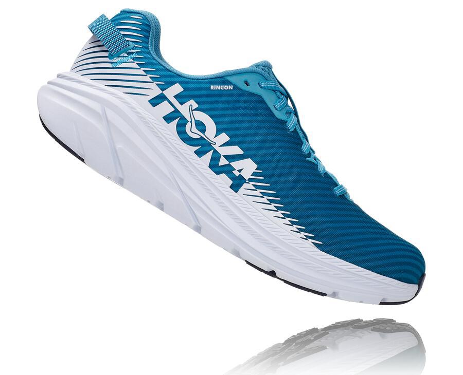 Hoka One One Running Shoes Mens Blue/White - Rincon 2 - 54670GRAJ